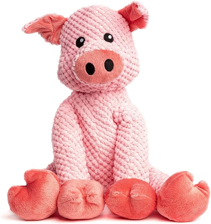 fabdog, inc. Floppy Pig Dog Toys (Large), Small Breeds