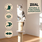 ZEAL Canada Air-Dried Salmon & Turkey Recipe for Cats - Superfood Omega-3 Rich, Dual-Protein, Grain Free, No Fillers, Complete Nutrition (Salmon & Turkey, 14.1 oz)