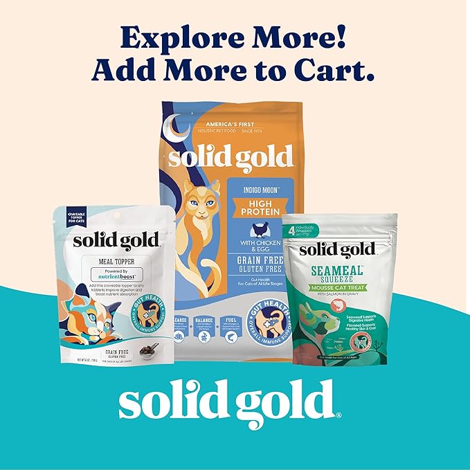 Five Oceans Solid Gold Wet Cat Food Shreds in Gravy - 3 Count Sample Pack - Real Tuna & Mackerel Cat Food for All Ages - Grain Free, Sensitive Stomach