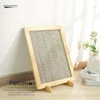 Wood Sisal Cat Scratching Pad,Cat Scratching Post,Cat Wall Scratcher,Sisal Cat Scratcher for Indoor Cats Adults,Cat Scratching Bed,Large Frame Scratching Vertical Horizontal