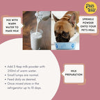 Pets Gone Wild Goat Milk Powder, Non-GMO, Picky Eater Friendly, Liquid Gold High Protein Supplement for Gut Health, Immunity & Hydration Ideal as Milk or Food Topper, Made in Canada