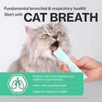 Doctor By Cat Breath Bronchial Supplements Cat Sneezing Treatment Asthma Cold Cough Nose Relief Respiratory&Immune Support with TF-343-30 lickable Formula Individually Packaged, Chicken (1 Pack)