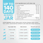 Probiotics for Dogs - PhD Endorsed Digestive Enzymes - Gut Health, Diarrhea & Bowel Support - Dog Treats with Turmeric, Omega-3 & Fiber - Immune Soft 140 Chews - Beef Flavor - Made in USA