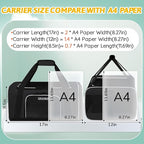 Petskd Pet Carrier 17x12x8.5 JetBlue Allegiant Airline Approved,Pet Travel Carrier Bag for Small Cats and Dogs, Soft Dog Carrier for 1-8 LBS Pets,Dog Cat Carrier with Safety Lock Zipper(Black)