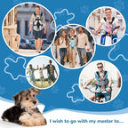 YUDODO Pet Dog Carrier Backpack Adjustable Dog Front Carrier, Legs Out Easy-Fit Dog Travel Backpack Carrier for Hiking Camping for Small Medium Dogs Cats and Rabbits (Small (Pack of 1), B-Sky)