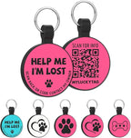 MYLUCKYTAG Silent Silicone QR Code Dog Tags - Scan QR, Receive Instant Pet Location Alert Email
