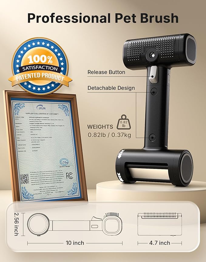 5-in-1 Cat Hair Brush & Gromming Rakes, Cat Steam Comb for Long or Short Haired Indoor Cats, Dog Hair Spritz Comb for Deshedding and Untangling, Pet Brush for Dog Kitten Rabbit Massage