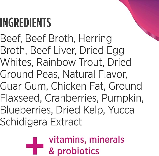 Nulo Beef & Rainbow Trout Grain-Free Shredded Wet Canned Cat Food, 3 Ounce (Pack of 24)