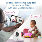 VTech 2-Cameras Smart WiFi Baby Monitor with 1080p FHD Camera and 5" HD IPS Screen, Free App with Motion Video, Sound/Motion Detection and Notifications, Split-Screen, Pan-Tilt-Zoom: VM901-2HD