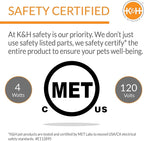 K&H Pet Products Thermo-Pet Nest Heated Cat Bed for Indoor Cats & Kittens, 2-in-1 Heated Cat Cave & Cuddler, Gray, Small 18 X 15 Inches