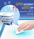100 Counts XL Puppy Pee Pads 30x36 Inch | Super Absorbent Leak-Proof Dog Training Pads with Odor Control | Quick-Dry Potty Pads for Dogs & Cats