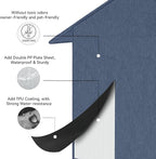 Outdoor Cat House Feral Cat Shelter,Outside Waterproof Cat House for Outdoor/Indoor Cats, Insulated Cat Bed for All Seasons with Cozy Cushion Easy to Assemble, Navy Blue