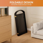 4 Panels Full Matel Freestanding Dog Gates with Door, 96"Extra Wide 36"Tall Free Standing Dog Pet Gate for Indoor & Outdoor. Foldable Pet Fences for Doorways, House, Stairs, Porch, Deck, Yard