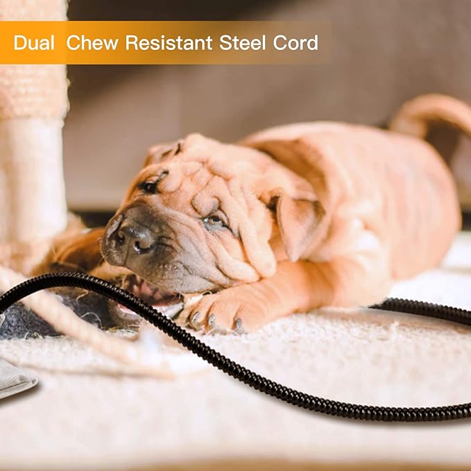 Toozey Pet Heating Pad, 6 Adjustable Temperature Dog Cat Heating Pad with Timer, Waterproof Heated Dog Bed with Chew Resistant Cord, Indoor Electric Pet Heated Mat 28x20in