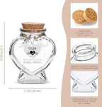 Personalized Pet Memorial Bottle,Engraved Heart Glass Urn for Dog & Cat Ashes/Fur, Custom Pet Name & Paw Print Keepsake, Pet Loss Memorial Gift for Pet Hair Memorial Keepsake