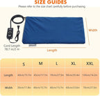 Pecute Cat Heating Pad Indoor, 6 Adjustable Temperature with Timer, Dog Heating Pad with Dual-Resistant Cable, Waterproof Layer, Heated Cat Bed Mat Blanket, Electric Pet Heating Pad for Cats Dogs