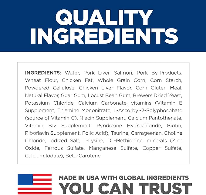 Hill's Science Diet Adult 1-6, Adult 1-6 Premium Nutrition, Wet Cat Food, Salmon Minced, 5.5 oz Can, Case of 24