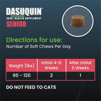 Nutramax Dasuquin Joint Health Supplement for Large Senior Dogs – for Immune Support, Skin & Coat Health, and Brain Health, 84 Soft Chews