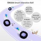 ORSDA Cat Toys, Interactive Activated Moving Ball in 7 Holes Mat, Automatic Fast Rolling Ball, Hide and Seek Toys for Indoor Cats, Exercise Kicker Mouse Catching Game
