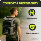 Cat Backpack Carrier for 2 Cats, Kittens or Small Dogs, Foldable & Breathable Pet Travel Bag, Cat Carrier Soft Sided & Lightweight, Holds up to 10kg, Ideal for Hiking, Camping & Picnic