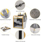 Cat Backpack Carrier, Collapsible and Breathability Cat Carrier Large for Cat Under 16 lbs, Dog and Small Pet Carrier Bag Used in Travel, Car