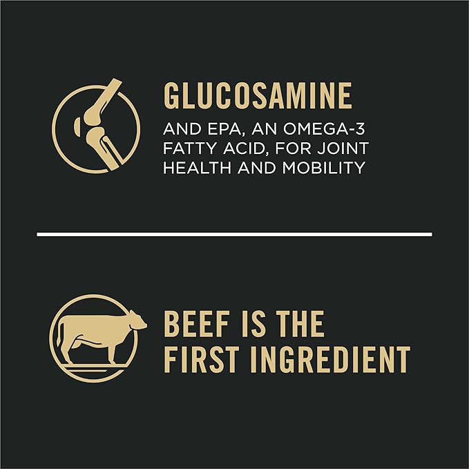 Purina Pro Plan Large Breed Dry High Protein Dog Food with Probiotics for Dogs, Beef and Rice Formula - 34 lb. Bag