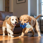 Squeaky Dog Toy Cute Plush Dog Toys Safe Puppy Teething Chewing for Small, Medium, and Large Breed Stuffed Hours of Fun 𝐂𝐮𝐝𝐝𝐥𝐞 𝐁𝐮𝐝𝐝𝐲 𝐟𝐨𝐫 pups-Hippo