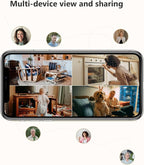 Imou 2K WiFi Security Camera Indoor Pet Dog Baby Camera with AI Human/Motion/Sound Detection, 360° Wireless IP Home Security Camera, Smart Tracking, Siren, Night Vision, 2-Way Audio, Works with Alexa