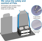 Large Cat Carrier for 2 Cats with Removable Soft Pad(43.3 x 17x 13Inches), Collapsible&Expandable Pet Carrier for Large Cats and Small Dogs 35 LBS,Breathable Mesh Top,Safety Harness