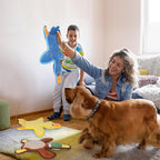 Dog Toys 3-Pack Cute Duck Shapes Puppy Toys No-Stuffing Squeaky and Crinkle Interactive Dog Chew Toy for Small to Large Breeds