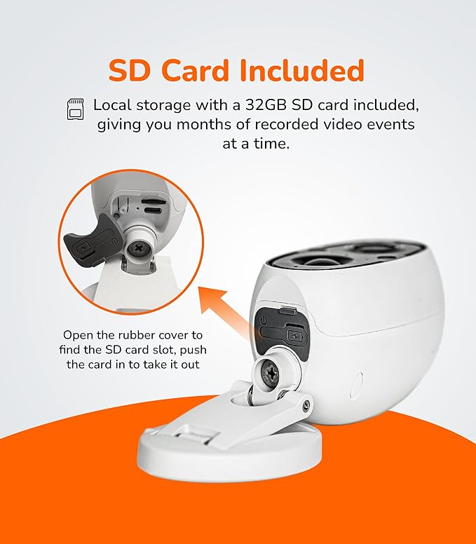 Sensforge 2.5K Indoor Outdoor Battery Camera with Smart AI Detection, Spotlight & Color Night Vision, Magnetic Mount, Dual-Band WiFi (2.4/5GHz), 32GB SD Card, Waterproof, No Monthly Fees