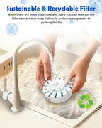 Filter Element Pack for FurryPlanet Large 12L Stainless Steel Dog Water Fountain,Ultra-Purification Pet Fountain Dog Cat Drinking Dispenser 6in1,Deep Purification Filter Pack