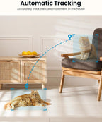 ieGeek 2K Indoor Home Security Cameras，360° Pet Camera with Auto Tracking, Motion & Sound Detection，3MP Night Vision, 2.4G/5G WiFi Dog Camera with Phone App, Cloud & Memory Storage, Works with Alexa