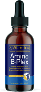 Rx Vitamins Amino B Plex Cat & Dog Supplement - Vitamin B Complex Liquid Plus Amino Acids for Dogs & Cats - Appetite Booster and Weight Gainer Cat & Dog Vitamins - 4 oz