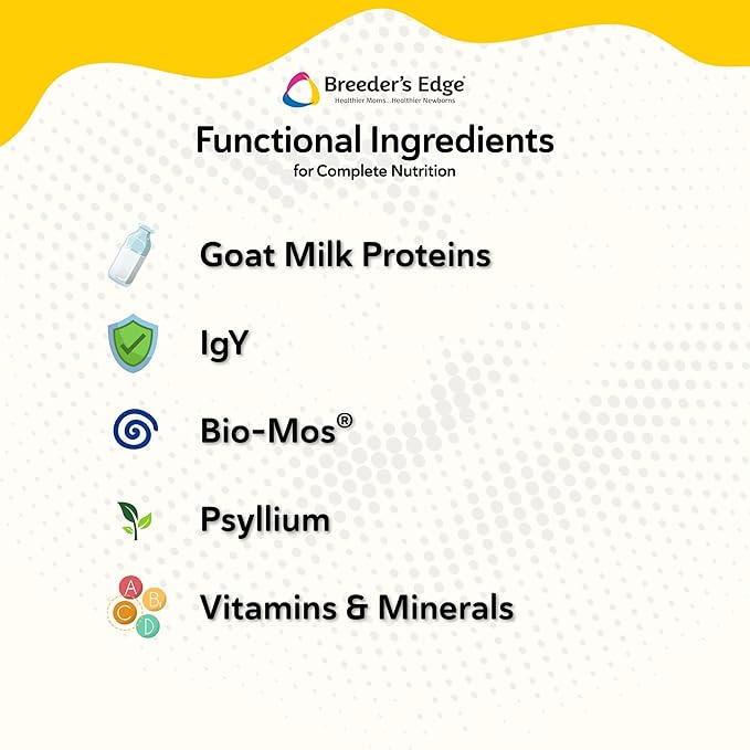 Breeder's Edge Foster Care GM - Goat Milk Based Powdered Milk Replacer - Puppies , Kittens , Cats & Dogs Formula - Easy Digestion - 1 lb