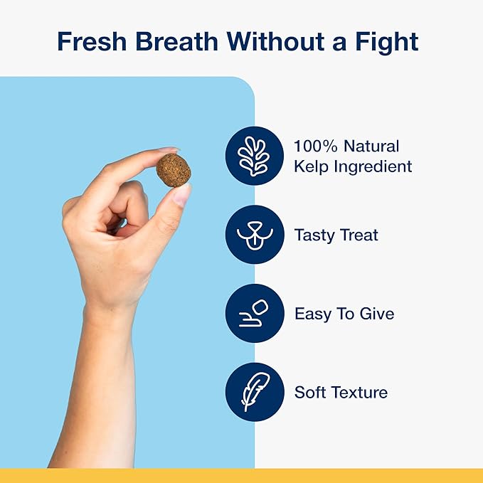 ProDen PlaqueOff Soft Chews with Natural Kelp - for Large & Giant Breed Dogs - Supports Normal, Healthy Teeth, Gums, and Breath Odor in Dogs - 90 Soft Chews