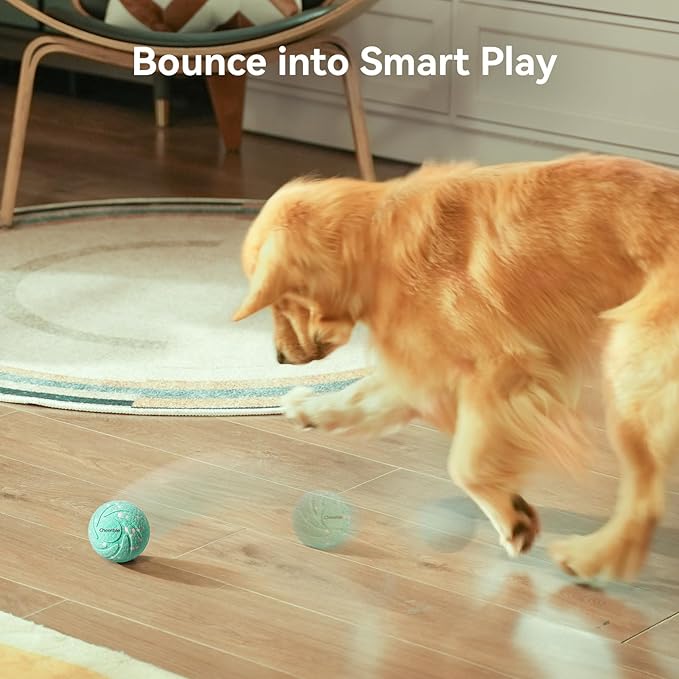 Smart Interactive Dog Toys, Wicked Ball AIR, 3 Interactive Modes, Automatic Moving, Bouncing, and Rotating, E-TPU Material, IPX7 Waterproof for Medium and Large Dogs