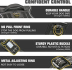 Auroth Tactical Dog Harness for Large Dogs No Pull Adjustable Pet Harness Reflective K9 Working Training Easy Control Pet Vest Military Service Dog Harnesses Black XL