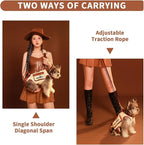 Dog Lift Harness Dog Carrier VES Harness Adjustable Leash with Small Puppy Treat Bag,Fits Most Cars,L