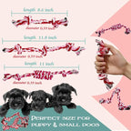Puppy 3 Pack Cotton Knot Rope Toys for Small Dogs & Puppies, Durable Teething & Tug of War Chew Toy, Safe Interactive Toy for 2-8 Months Pets and High Active Puppy (Pink, Small)