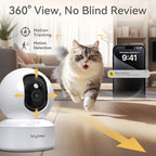 BoyKeep Indoor Camera - 2K Pet Camera, 5G/2.4GHz WiFi Cam for Baby Monitor with Phone App, 360° Pan & Tilt, 2-Way Audio, Color Night Vision, New for 2025 with 12s Free Cloud Storage