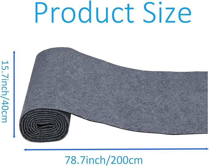 Trimmable cat Scratching Carpet 8.7”x15.8” Self-Adhesive Cat Tree Replacement Parts, Sisal Fabric DIY Climbing Cat Scratcher for Couch, Cat Tree and Shelf Shelves Furniture Protector (Gray)