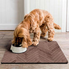 Dog Food Mats for Floors Absorbent, Pet Cat Food Mat - Quick Dry Dog Bowl Mats for Food and Water
