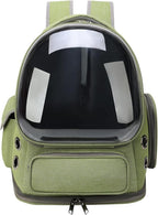 Cat Backpack Carrier for Cats and Small Dogs, Breathable Cat Bubble Backpack, Airline Approved Pet Travel Carrier for Hiking Camping Outdoor(Green)