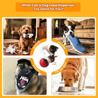 Interactive Treat Dispensing Toys for Smart Puppy Middle Dogs to Keep Them Busy, Cognitive Enrichment Dog Puzzle Slow Feeder Ball Toy (Feeder Toy 1pcs)