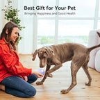 Trueway Smart Interactive Dog Toy, Wicked Ball PE, Automatic Moving Bouncing Rotating Ball for Medium Large Dogs Boredom with LED Lights (Purple)