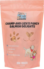 Champ and Liza’s Fancy Salmon Delights – Freeze-Dried Wild-Caught Salmon Treats for Dogs & Cats – USDC-Inspected, Grain-Free, No Preservatives, Omega-3 Rich, Natural Snacks – 4 oz