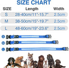 MASBRILL LED Dog Collar-Light Up Dog Collars Rechargeable Lighted Dog Collar Night Walking Glow Collar for Dogs