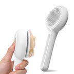 Self Cleaning Slicker Cat & Dog Brush - Skin Friendly Shedding Grooming Tool for Pets, Pet Supplies Accessories, Deshedding Comb for Short Long Haired Kittens, Massage Function to Removes Loose Fur