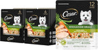 Cesar Wholesome Meals Wet Dog Food, Chicken, Carrots, Barley & Green Beans Recpie, 17.6 oz. Pouch (6 Count, Pack of 2)